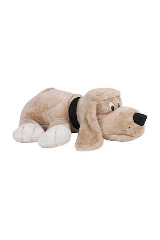 Tasmalı Köpek Krem Peluş 60 Cm