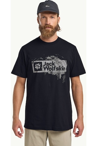 Jack Wolfskin Jack Wolfskın Erkek Brand T M Dark Navy T-shırt A64116tr-c0413 Lacivert