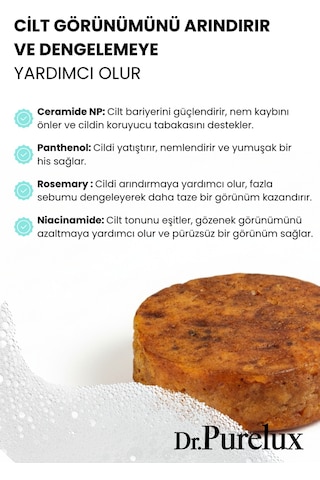 Gözenek Sıkılaştırıcı, Besleyici Hızlı Maske Makyaj Temizleme Süngerli Sabun Kabak Lifi - Lavanta