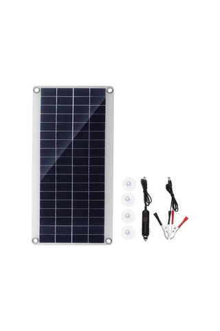 Besthome1 15w Çok Kristal Güneş Paneli - 5v Usb & 12v Çıkışlı, Ip65 Su Geçirmez, Araç/kamp Şarj Cihazı, Kolay Taşınabilir