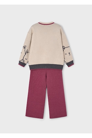 Mayoral Kız Çocuk Triko Takım 4583 Bordo