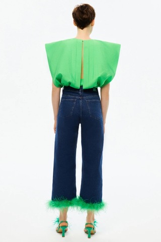 N23yn6062 Nocturne Bluz Yeşil