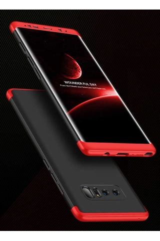 Galaxy Note 8 Kılıf Zore Ays Kapak Kırmızı