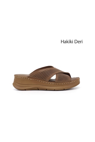 Gönderi(R) Gönderi R Kadın Fındık Dolgu Taban Hakiki Deri Terlik Dyza65145870