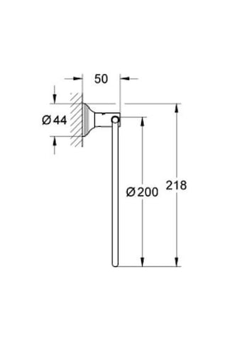 Grohe Essentials Halka Havluluk - 40655001 Gümüş