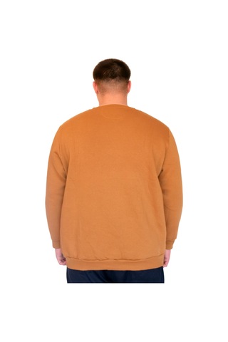 Mode Xl Büyük Beden Erkek Sweatshirt Bisiklet Yaka Los Angeles U24561 Camel Camel