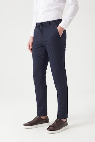 Günce Erkek Regular Kalıp Jogger Pantolon Gofre Kumaş Bgl-st05632 Lacivert