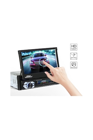 İndash 7 İnc Double Teyp Dokumatik Bluetooth Usb-sd-aux 1080p Hd + Kamera Hediyeli 7"