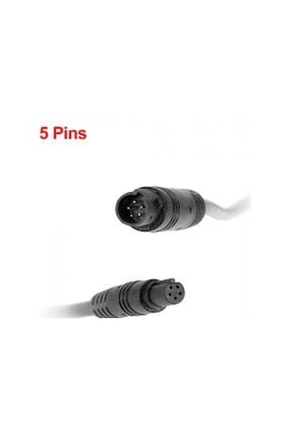 10 Metre 5 Pin Araç Kamera Uzatma Kablosu 5 Pin 10 Metre Araç Kamera Uzatma Kablosu