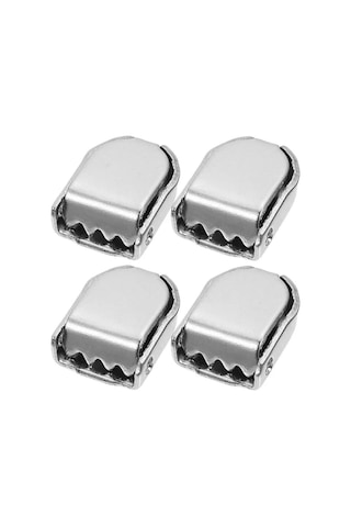 Akıllı Kilitli Ayarlanabilir Beyaz 6 Mm Lastik Pratik Bağcık 1 Çift Beyaz