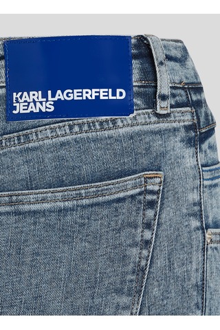 Karl Lagerfeld Jeans Yüksek Bel Dar Paça Mavi Kadın Denim Pantolon 240j1101