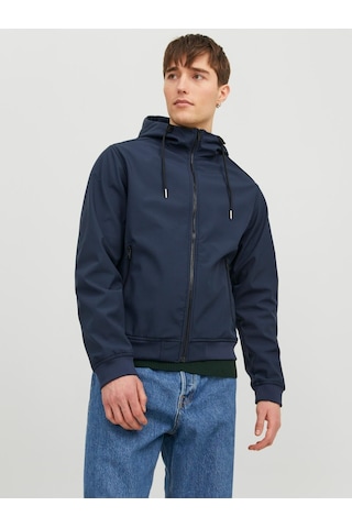 Jack & Jones Jjebasıc Softshell Kapüşonlu Ceket 12236300 Lacivert