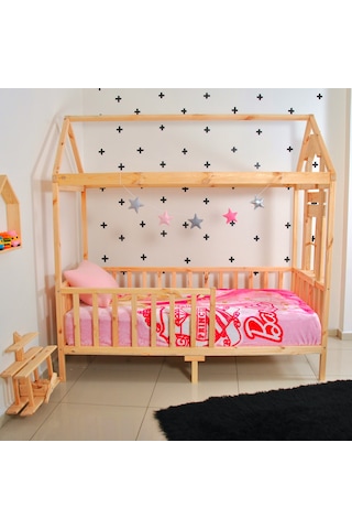 Markaawm Montessori Yatak Çocuk 90X190 Karyola Bebek Beşik Oyun Alanı (478867327) Akçaağaç