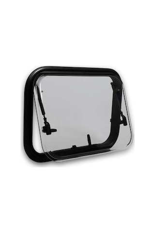 Babarvy 60x45cm 90 Amortisörlü Karavan Camı / Pencere Siyah