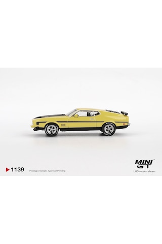 1:64 Ölçek Mini Gt 1969 Ford Mustang Mach1 Diecast Metal Minyatür Model Araba 5cm