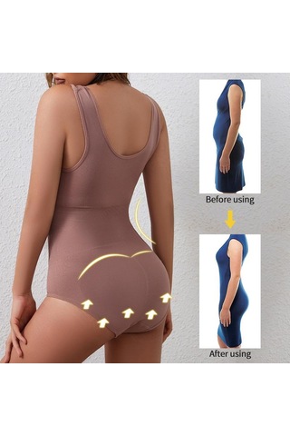 Siyah Flarixa Büyük Boy Tek Parça Vücut Shapewear Bel Eğitmen Kadın Korse Dikişsiz Karın Pantolon Kasık Toka Zayıflama Iç Çamaşırı
