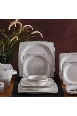 Neva N2830 Bitter Aşikar 60 Parça Premium Yemek Takımı