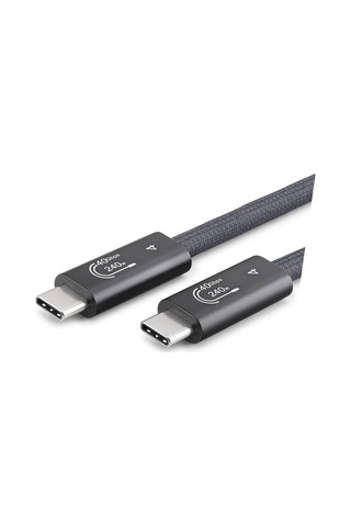 Type-c Usb4 40 Gbps 240w 8k 60 Hz Şarj Ve Data Kablosu 0.5 M Siyah Hdx7885 Evimdeyokyok