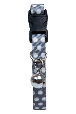 Pettagart Güvenlik Kilitli Gri Beyaz Puantiyeli Zilli Kedi Boyun Tasması 22-30 Cm Çok Renkli