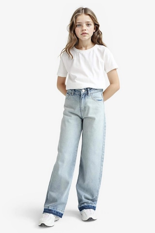 Defacto Kız Çocuk 90s Wide Leg Geniş Paça Jean Pantolon F7540a825aunm39 Mavi