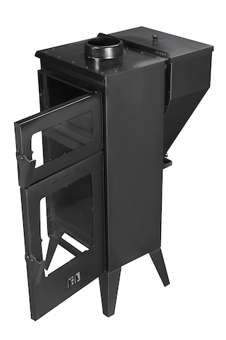 Geniş Camlı Pelet Şömine Sobası - 6 Kw, Fırınlı, Ayarlanabilir Isı Teknolojisi. Sm30