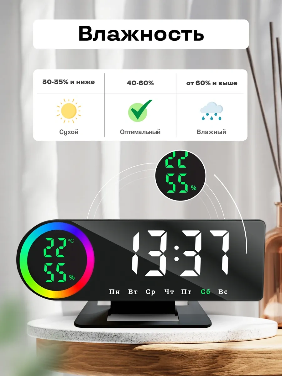 Casy Market Elektronik Masaüstü Prizli Çalar Saat Ev İçin 326255972 Siyah