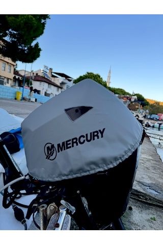 Tekne Motor Kılıfı Dıştan Takma Marin Deri Mercury 30 Hp