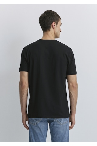 Mavi - Hav Baskılı Siyah Tişört 0612759-900 Siyah