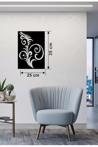 Geleneksel Çiçek Desenli Ahşap Duvar Tablosu - 25x35 Cm Lazer Kesim Dekoratif Pano Renkli