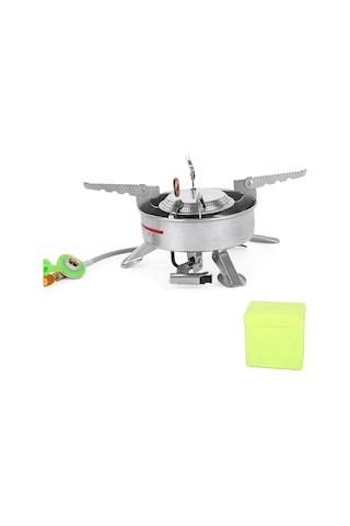 Lixada 12800w Kamp Gaz Sobası Brülör Taşınabilir Açık Gümüş