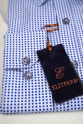 Elitpark Exclusive Square Uzun Kollu Pamuklu Cepli Rahat Kalıp Premium Erkek Gömlek Lacivert
