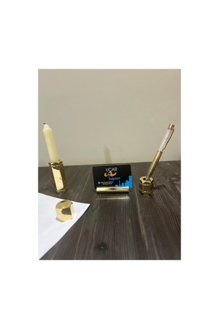 Pirinç Ofis Masaüstü Set Gold