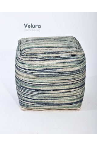 Shiro Aqua Blue - Puf Mavi