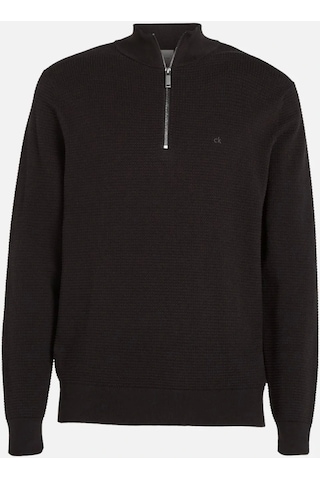 Calvin Klein Waffle Texture Q-zıp Siyah