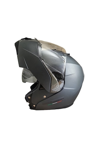 Beon B700 Çene Açılır Vizörlü Kask Gri