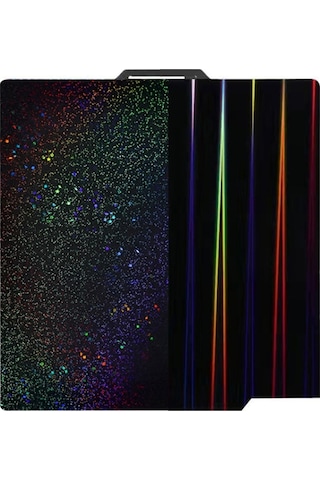 Geeroyoo Bambu X1c/x1/x1e/p1p/p1s/a1 Uyumlu Pey Işık Hüzmesi Ve Yıldız Desenli Çift Taraflı Manyetik Yapı Platformu