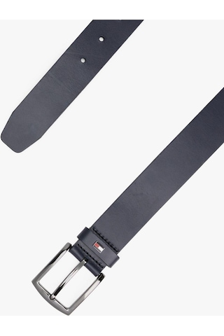 Tommy Hilfiger Erkek Lacivert Deri Kemer-6077 Lacivert