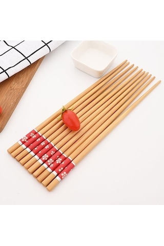 Agoodshop 5pairs Japon Yemek Çubukları Suşi Kaymaz Set Yemek Kaşık Tk. 56645617 Diğer