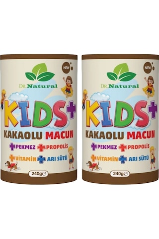 Dr. Natural Kakao Arı Sütü Propolis Pekmez ve Vitamin Çocuk Macunu 2 x 240 G