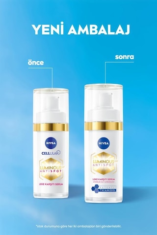 Nivea Luminous630 Thiamidol Etkili Leke Karşıtı Cilt Serumu Hyaluronik Asit Cilt Tonu Eşitleyici 30 ML