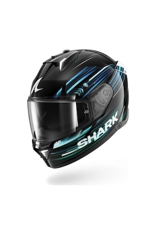 Shark Skwal İ3 Lıght-blur Siyah-kırmızı-mavi Kapalı Kask Ledli Model Parlak Siyah-mavi