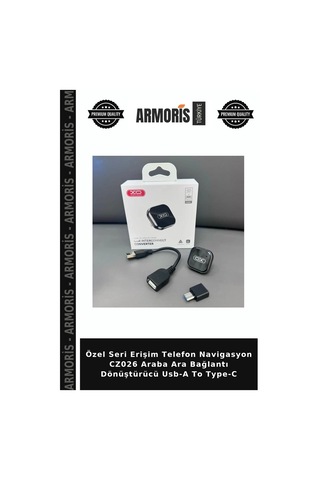 Özel Seri Erişim Telefon Navigasyon Cz026 Araba Ara Bağlantı Dönüştürücü Usb-a To Type-c
