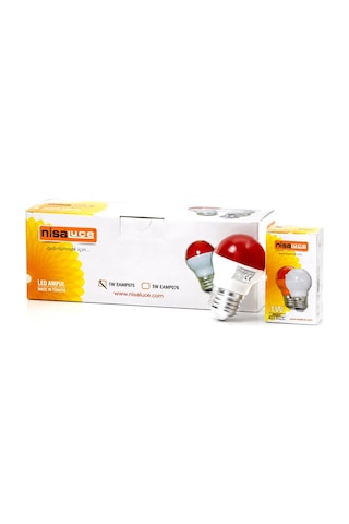 10 Adet 1w E27 Kırmızı Yuvarlak Gece Lambası Led Ampul Eamp-075 5047 Belirtilmemiş