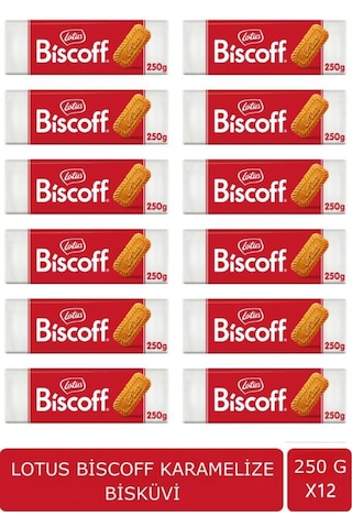 Biscoff Karamalize Bisküvi 250 G X 12