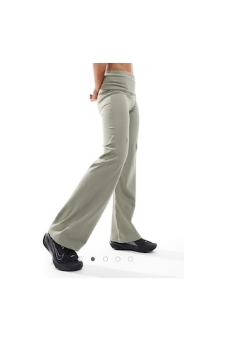 Nike Dri-fit One High-waisted Fold-over Training Yeşil Kadın Tayt Çok Renkli