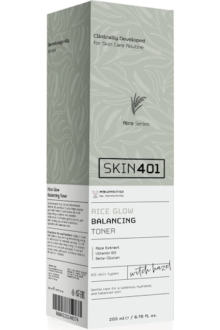 Skin401 Pirinç Özlü Aydınlatıcı Dengeleyici Tonik 200ml
