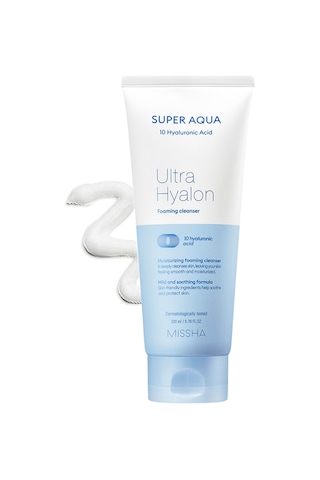 Missha Super Aqua Hyalron Cleansing Foam Hyalüronik Asit İçeren Nemlendirici Makyaj Temizleme Köpüğü 200 ML