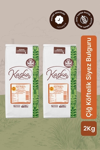 Kaşka Siyez Bulguru Çiğ Köftelik 2 x 1 KG