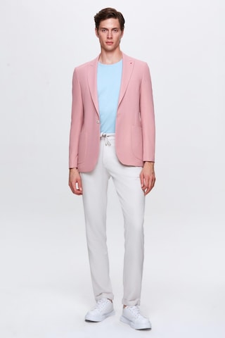 Twn Slim Fit Gül Kurusu Armürlü Uçan Blazer Kumaş Ceket 4ef04zb024092 Gül Kurusu