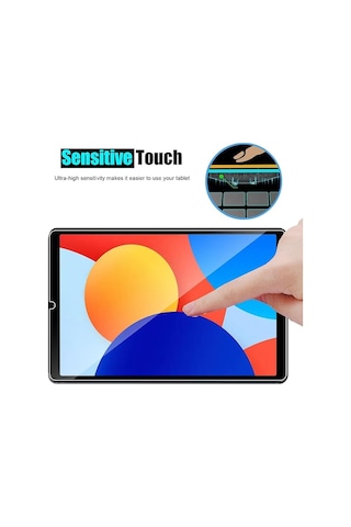 Xiaomi Redmi Pad Se 8.7 İnç İle Uyumlu Kırılmaz Tablet Temperli Cam Ekran Koruyucu